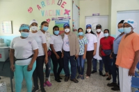 Gobernación Sánchez Ramírez reconoce a la Tesorería Nacional por su aporte a la jornada de vacunación de esa localidad